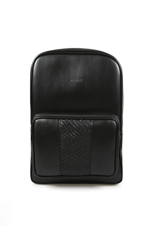 Siyah Casual Fermuarlı Sırt Çantası