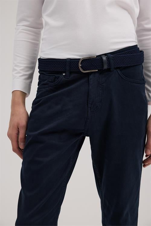 Lacivert Slim Fit Spor Kanvas Pantolon