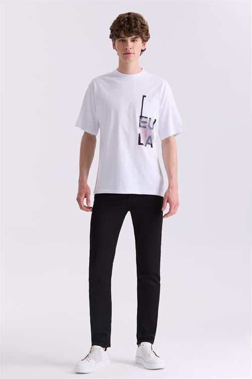 Siyah Slim fit Pamuklu Jean Kot Pantolon