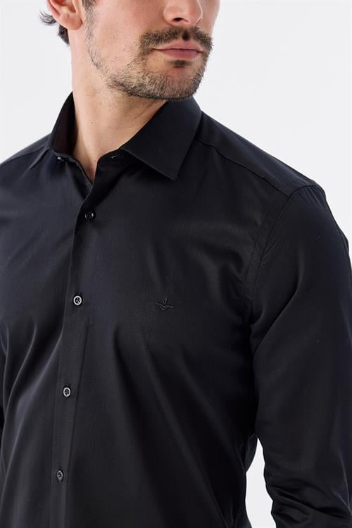 Dar Kalıp - Slim Fit Bedenli Gömlek-Jakamen  Klasik Yaka  Bedenli