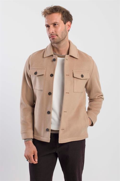 Taba Comfort Fit Bebe Yaka Yünlü Mont