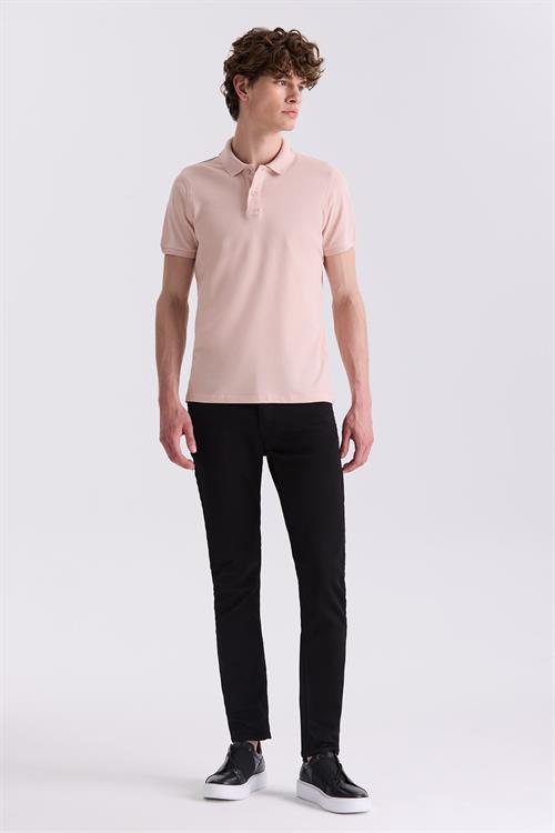 Pudra Slim Fit Polo Yaka T-Shirt