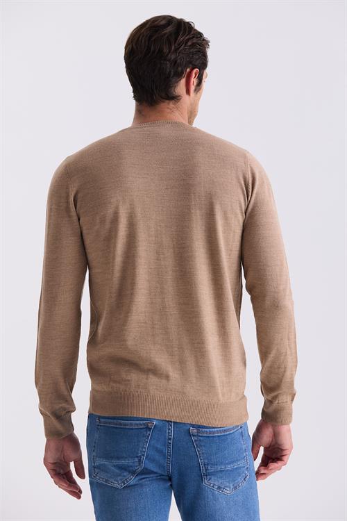 Camel Regular Fit Bisiklet Yaka Triko Kazak