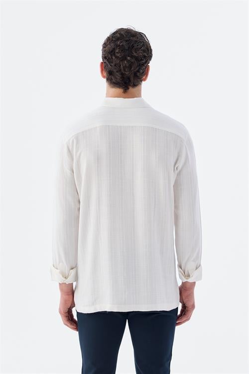 Klasik Kalıp - Classic Serili Gömlek-Jakamen  Apaş Yaka  Serili