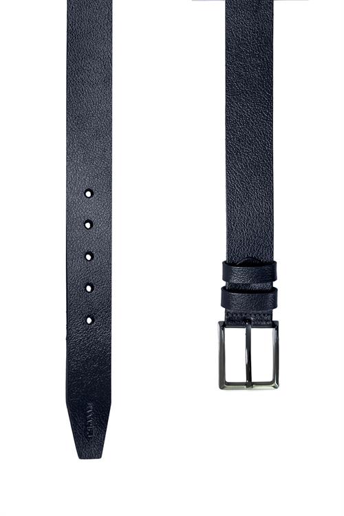 Lacivert Rahat Kalıp - Casual Kemer Deri