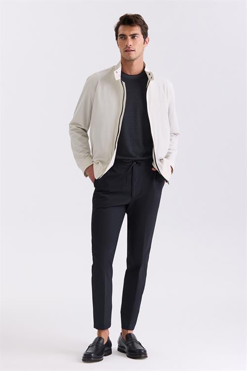 Siyah Comfort Fit Beli Lastikli Spor Jogger Pantolon