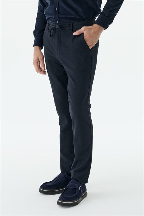 Lacivert Comfort Fit Esnek Spor Pantolon