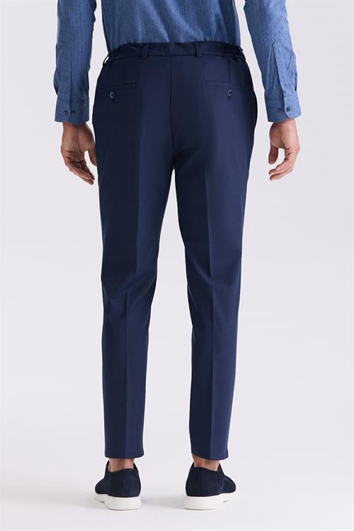 Lacivert Comfort Fit Lastikli Spor Pantolon 