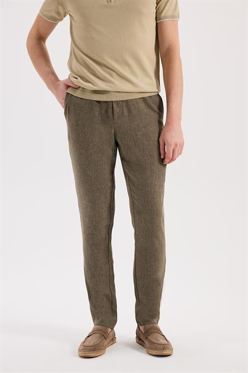 Haki Rahat Kalıp - Comfort Fit Pantolon Spor Lastikli