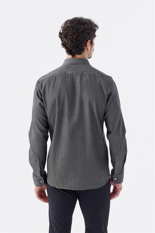 Rahat Kalıp - Comfort Fit Serili Gömlek-Jakamen  Denim  Serili