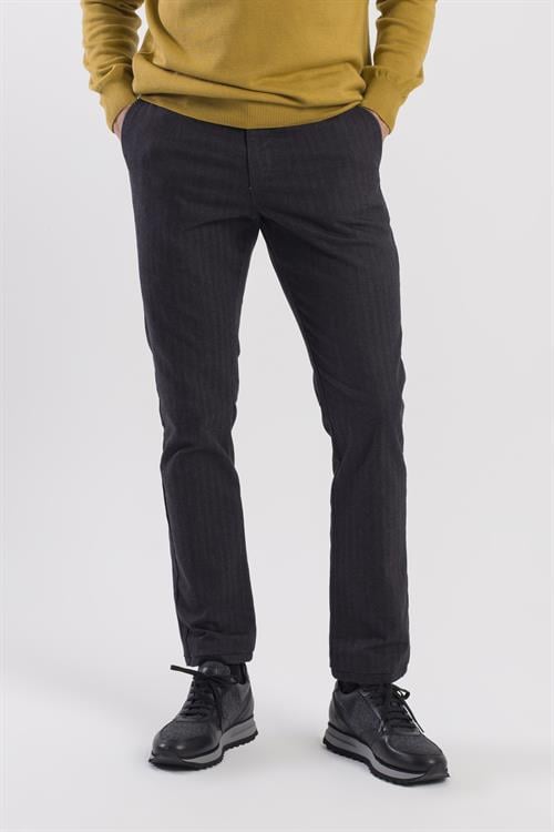 Siyah Comfort Fit Pamuklu Yan Cep Pantolon