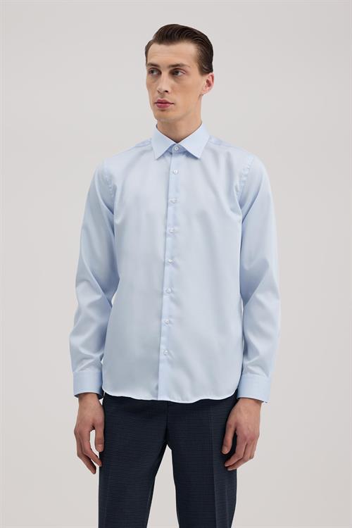Mavi Comfort Fit %100 Pamuk Ütü Gerektirmeyen Non İron Gömlek