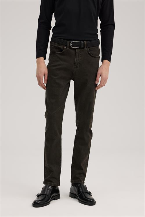 Haki Slim Fit Jean Kot Pantolon