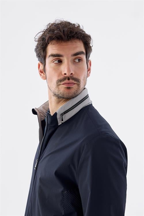 Rahat Kalıp - Comfort Fit Serili Mont-Jakamen  Hakim Yaka  Serili