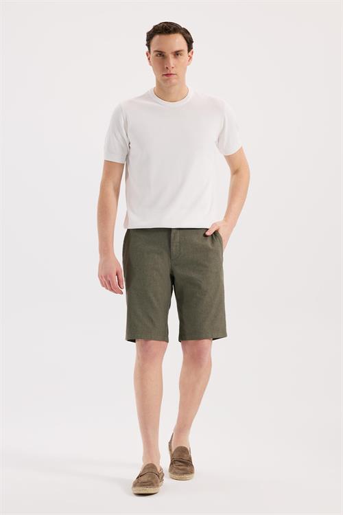 Haki Rahat Kalıp - Comfort Fit Şort Şort