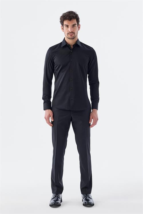 Dar Kalıp - Slim Fit Bedenli Gömlek-Jakamen  Klasik Yaka  Bedenli