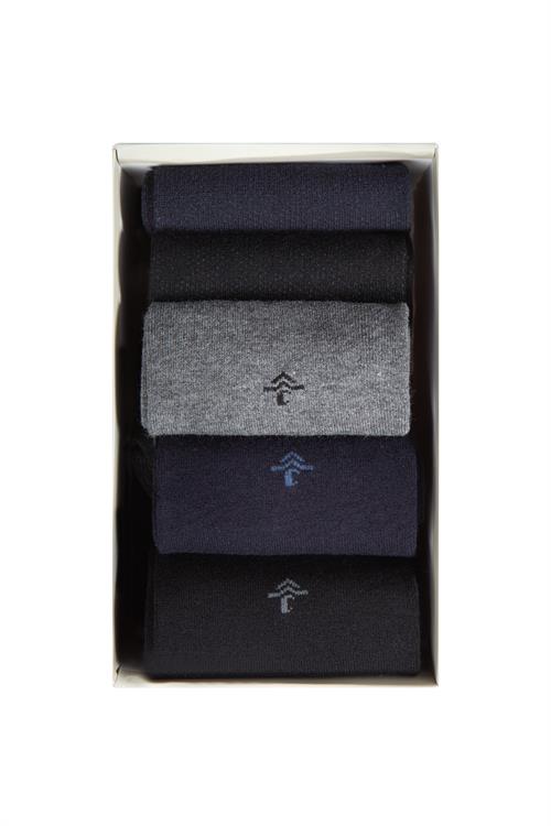 5li Bambu Karışımlı Hediye Kutlu Çorap Seti