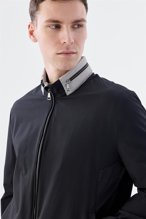 Rahat Kalıp - Comfort Fit Serili Mont-Jakamen  Hakim Yaka  Serili