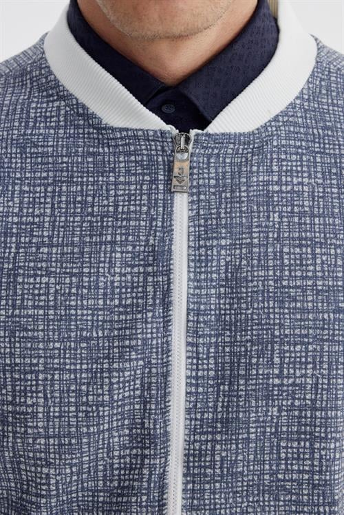 Lacivert Slim Fit Pamuklu Kolej Mevsimlik Mont