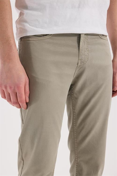 Yeşil Dar Kalıp - Slim Fit Pantolon Spor 5 Cep