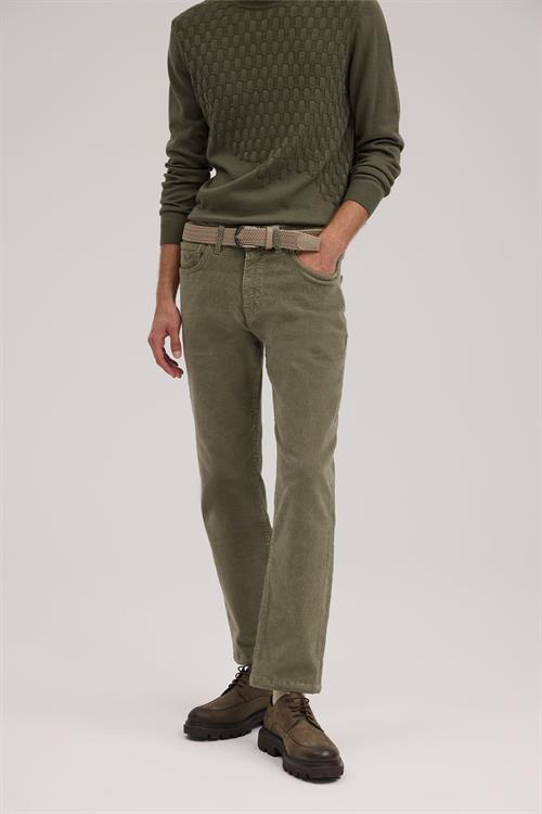 Yeşil Rahat Kalıp - Comfort Fit Pantolon Spor 5 Cep