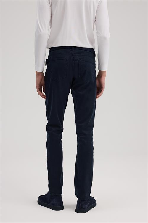 Lacivert Slim Fit Spor Kanvas Pantolon