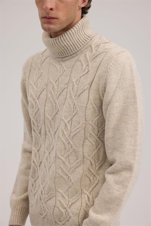 Dar Kalıp - Slim Fit Triko Tam Balıkcı Yaka