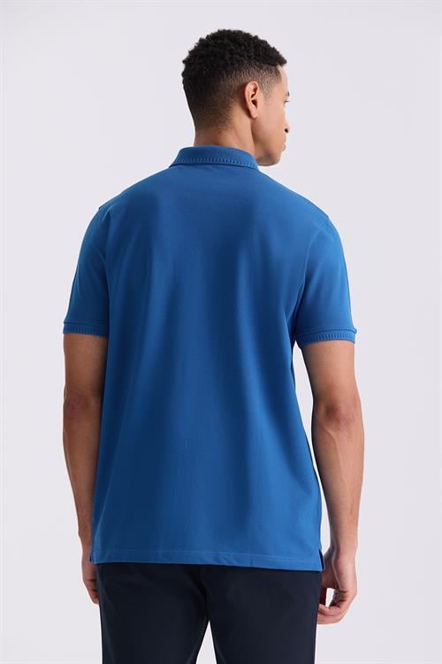 Saks Slim Fit %100 Pamuk Merserize Polo Yaka T-shirt