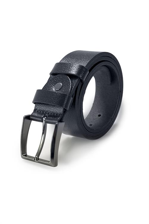 Lacivert Rahat Kalıp - Casual Kemer Deri