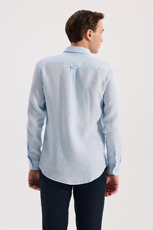 Mavi Rahat Kalıp - Comfort Fit Gömlek Klasik Yaka