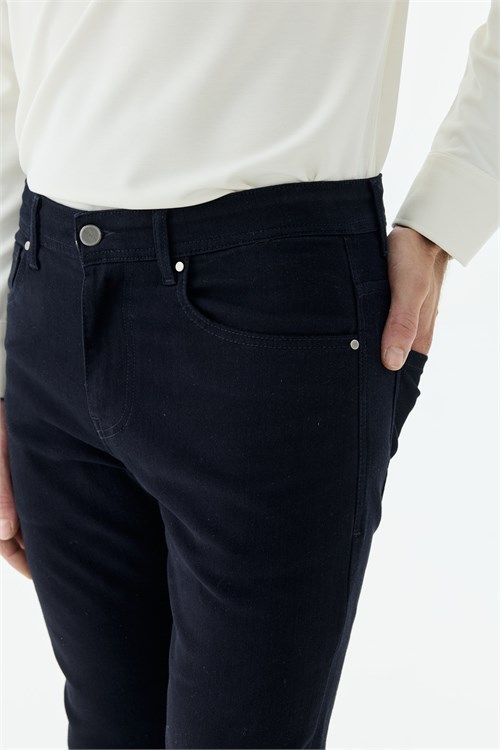 Lacivert Comfort Fit Spor 5 cep Pantolon