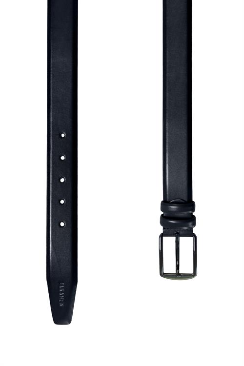 Lacivert Klasik Kalıp - Classic Kemer Suni Deri