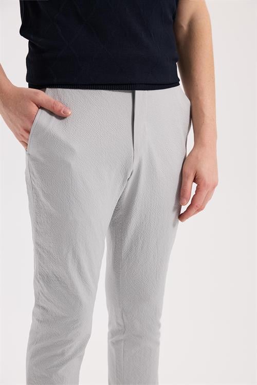 Gri Rahat Kalıp - Comfort Fit Pantolon Spor Lastikli