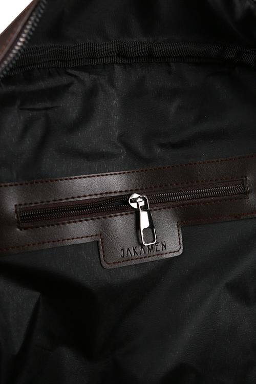 Kahve Casual Fermuarlı Sırt Çantası