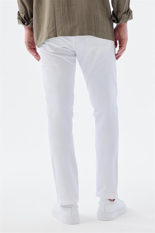 Dar Kalıp - Slim Fit Serili Kot Pantolon-Jakamen  5 Cep  Serili