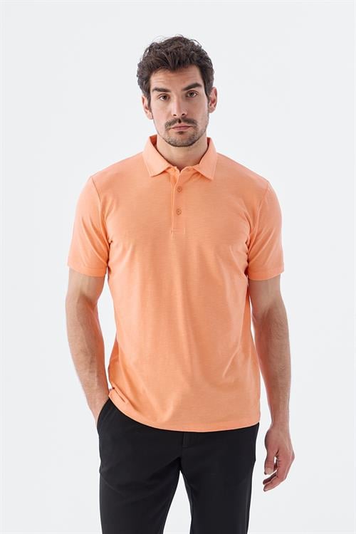 Dar Kalıp - Slim Fit Serili T-Shirt-Jakamen  Polo Yaka  Serili