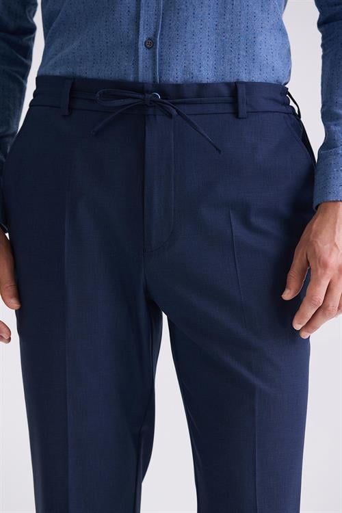 Lacivert Comfort Fit Lastikli Spor Pantolon 