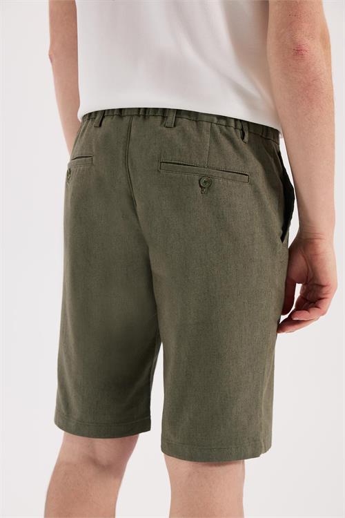 Haki Rahat Kalıp - Comfort Fit Şort Şort