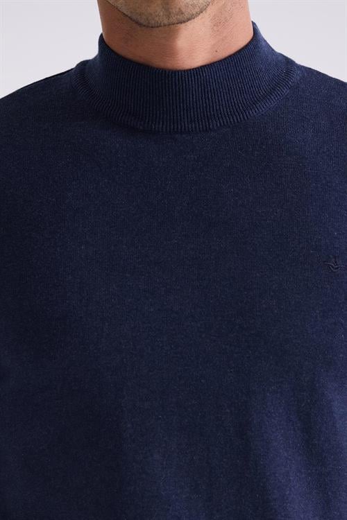 İndigo Slim Fit Yarım Balıkçı Triko Kazak