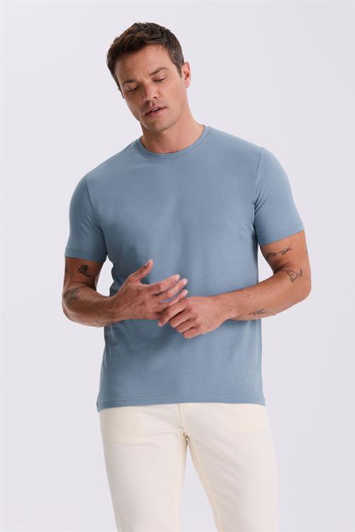 Mavi %100 Pamuk Slim Fit Bisiklet Yaka Basic T-Shirt