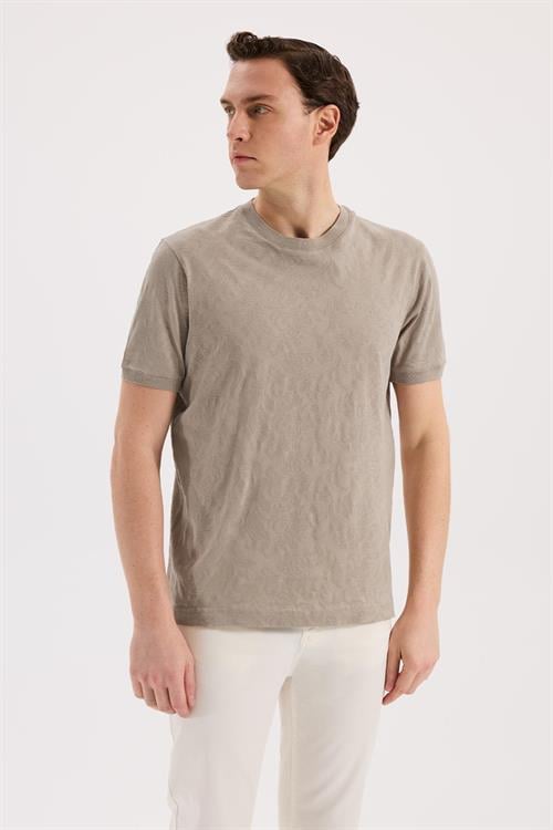 Dar Kalıp - Slim Fit T-Shirt Bisiklet Yaka