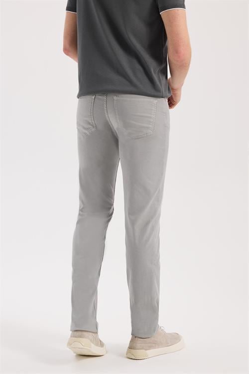 Gri Dar Kalıp - Slim Fit Pantolon Spor 5 Cep