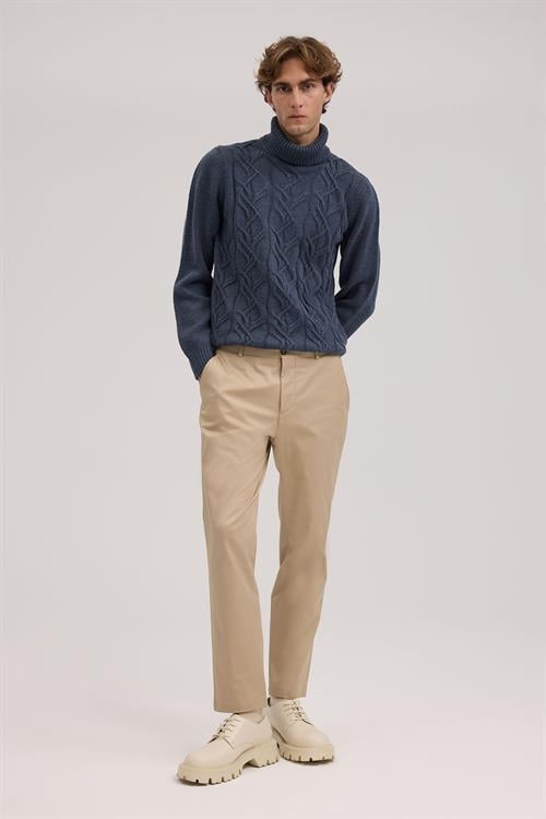 Rahat Kalıp - Comfort Fit Serili Pantolon Spor-Jakamen  Yan Cep  Serili