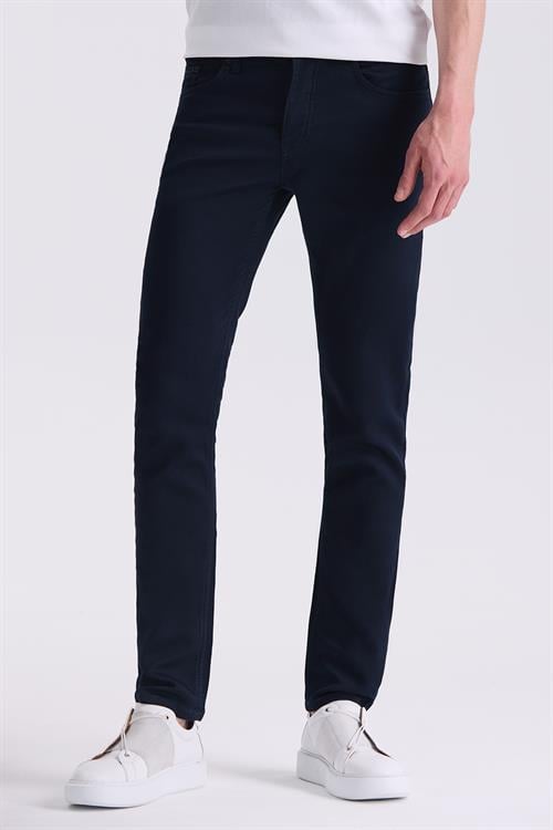 Lacivert Slim fit Pamuklu Jean Kot Pantolon