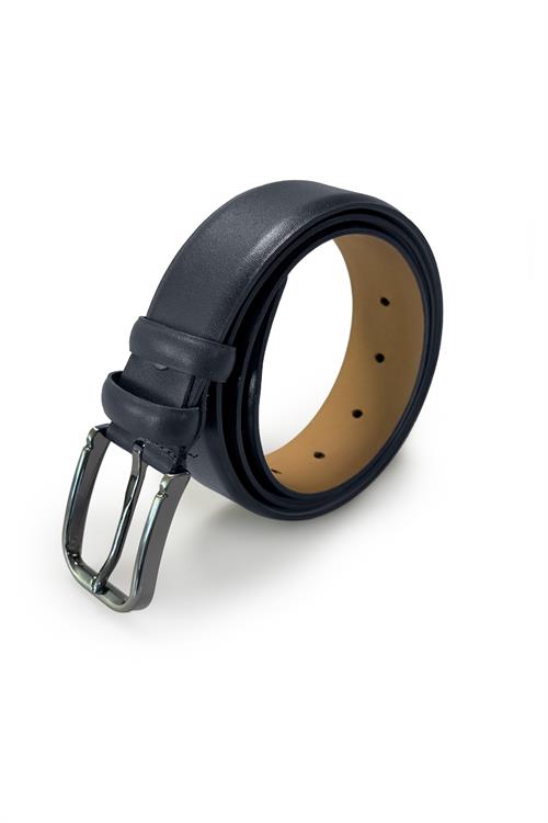 Lacivert Klasik Kalıp - Classic Kemer Deri