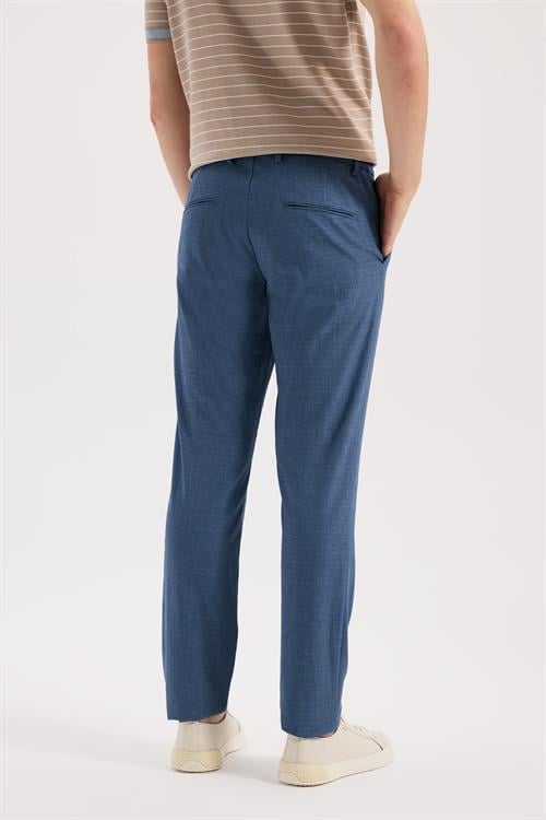 İndigo Rahat Kalıp - Comfort Fit Pantolon Spor Yan Cep