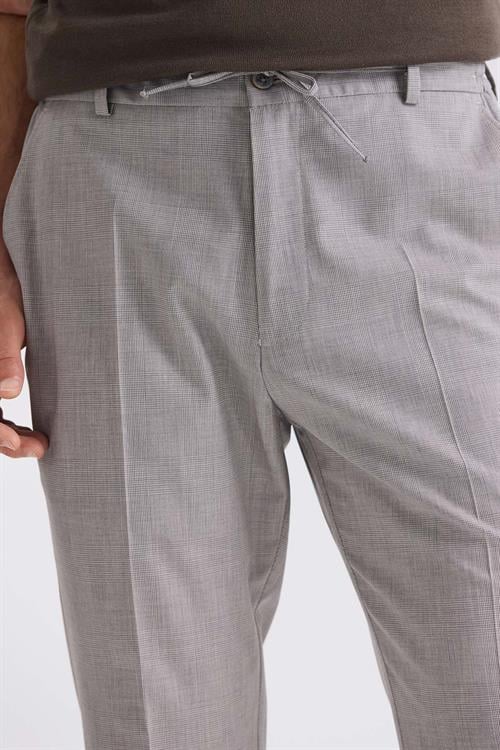 Taş Comfort Fit Beli Lastikli Yünlü Kumaş Pantolon