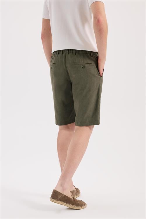 Haki Rahat Kalıp - Comfort Fit Şort Şort