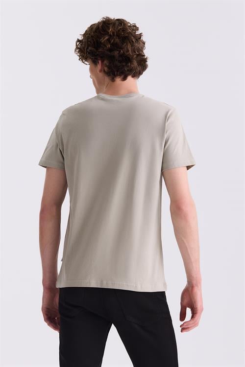 Cağla Slim Fit Bisiklet Yaka T-Shirt