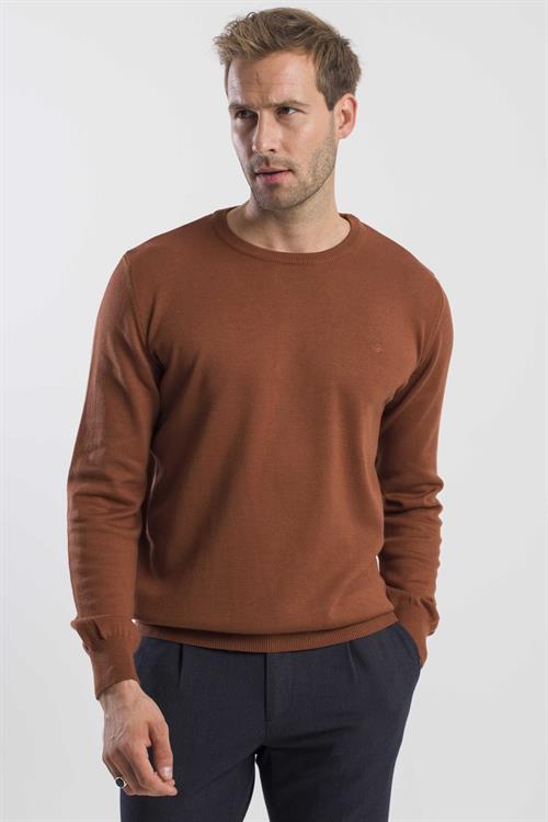 Tarçın Slim Fit Bisiklet Yaka Triko Kazak